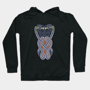 Book of Kells Knot Work, Celtic Knot Serpents Hoodie